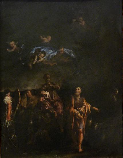 Giuseppe Maria Crespi La Fuite en Egypte oil painting image